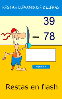 restas de dos cifras llevando